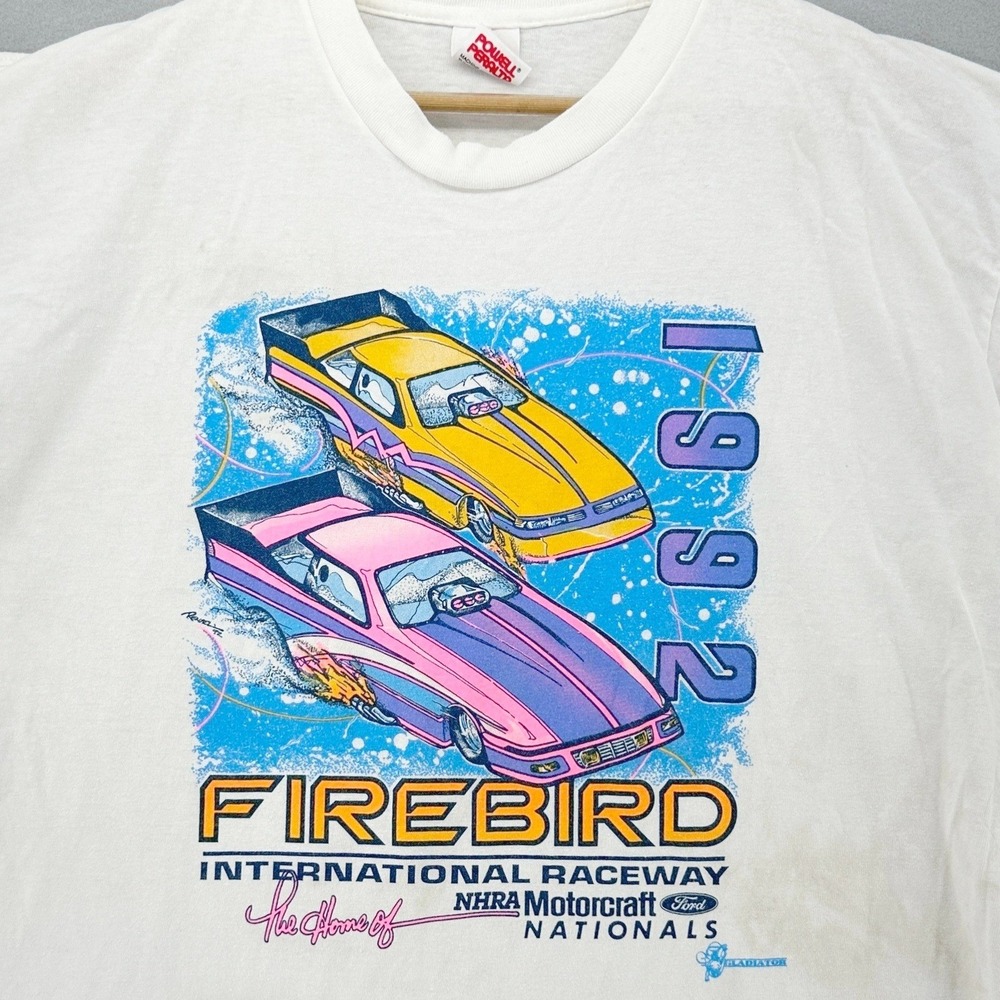 VTG 1992 Powell Peralta Firebird Raceway NHRA Nationals Single Stitch Shirt L